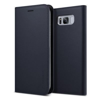 Verus Äkta läder Plånboksfodral till Samsung Galaxy S8 Plus - Navy
