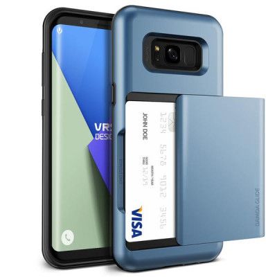 Verus Damda Glide Card Slot Skal till Samsung Galaxy S8 Plus - Blå