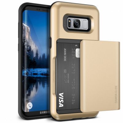 Verus Damda Glide Card Slot Skal till Samsung Galaxy S8 Plus - Gold