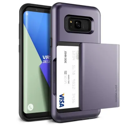 Verus Damda Glide Card Slot Skal till Samsung Galaxy S8 Plus - Orchid Grey