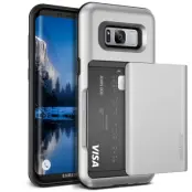 Verus Damda Glide Card Slot Skal till Samsung Galaxy S8 Plus - Silver