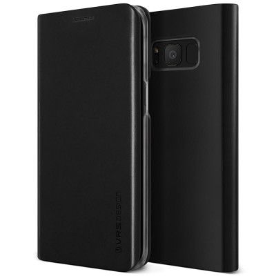 Verus Native S Äkta läder Plånboksfodral till Samsung Galaxy S8 - Svart