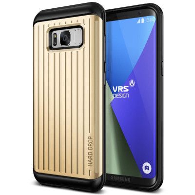 Verus Waved Hard Drop Skal till Samsung Galaxy S8 Plus - Gold