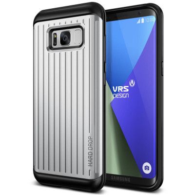 Verus Waved Hard Drop Skal till Samsung Galaxy S8 Plus - Silver