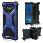 2-in-1 mobilskal med bältesfodral till Galaxy S8 - Blå