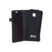 BUFFALO äkta läder Plånboksväska läder till Samsung S8 - Svart