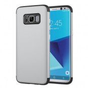 Carbon Combo Mobilskal till Samsung Galaxy S8 - Silver