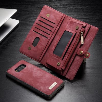 Caseme Retro Plånboksfodral Samsung Galaxy S8 - Röd