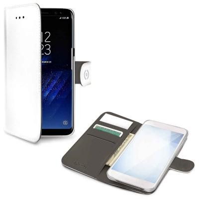 Celly Wallet Case Galaxy S8 Vit