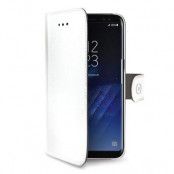 Celly Wallet Case Galaxy S8 White
