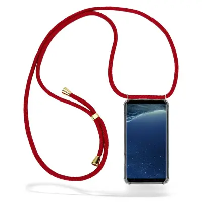 Boom Galaxy S8 mobilhalsband skal - Maroon Cord
