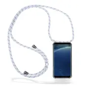 Boom Galaxy S8 mobilhalsband skal - White Stripes Cord