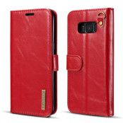 DG.MING Plånboksfodral till Samsung Galaxy S8 - Röd