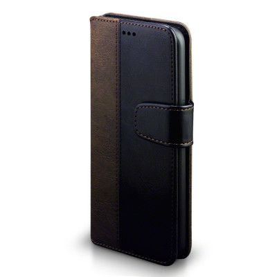 Dual Color Plånboksfodral Samsung Galaxy S8 - Svart/Brun