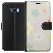 fejdande blommor plånboksfodral till SamsungGalaxy S8