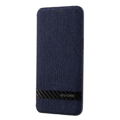 G-CASE Canvas Plånboksfodral Samsung Galaxy S8 - Blå
