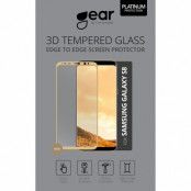 GEAR Härdat Glas 3D Full Cover Samsung S8 - Guld