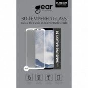 GEAR Härdat Glas 3D Full Cover Samsung S8 - Vit
