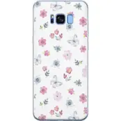 Mobilskal till Samsung Galaxy S8 med Blommor och fjärillar