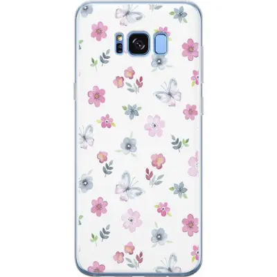 Mobilskal till Samsung Galaxy S8 med Blommor och fjärillar