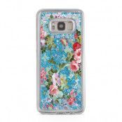 Glitter skal till Samsng Galaxy S8 - Blommor
