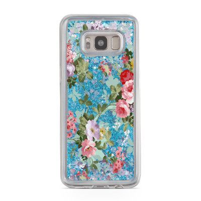 Glitter skal till Samsng Galaxy S8 - Blommor