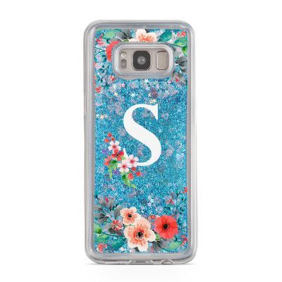 Glitter skal till Samsng Galaxy S8 - Bloomig S