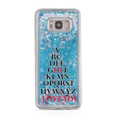 Glitter skal till Samsng Galaxy S8 - Hi I love you