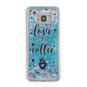 Glitter skal till Samsng Galaxy S8 - Love & Coffee