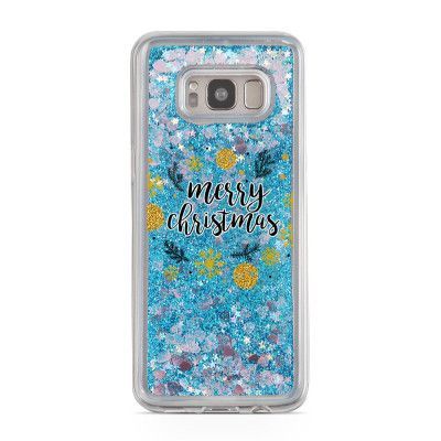 Glitter skal till Samsng Galaxy S8 - Marry Christmas
