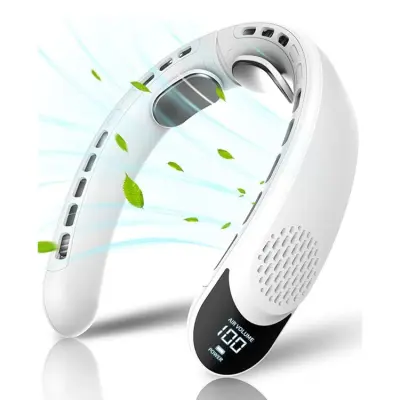 Halsfläkt S8 4000mAH Quad-Core Turbine - Vit
