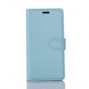 Litchi Plånboksfodral till Samsung Galaxy S8 - Blå