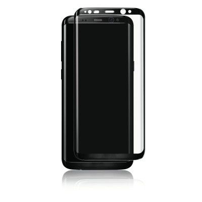 Panzer F-F Curved Tempered Glass Screenprotector Samsung S8 - Svart