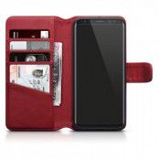 Plånboksfodral Äkta Läder Samsung Galaxy S8 - Röd