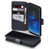 Plånboksfodral Äkta Läder Samsung Galaxy S8 - Svart