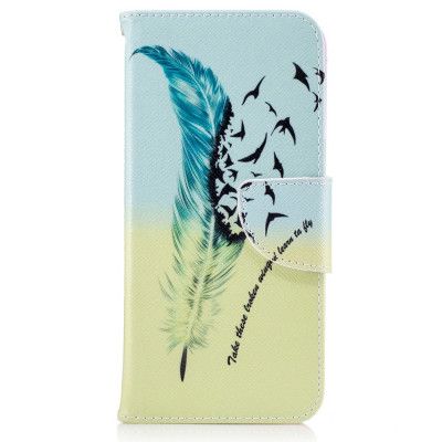 Plånboksfodral Samsung Galaxy S8 - Fjäder