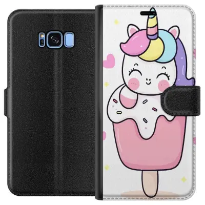 Plånboksfodral till Samsung Galaxy S8 med Glad enhörning