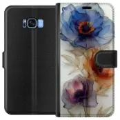 Plånboksfodral till Samsung Galaxy S8 med Silkesblommor