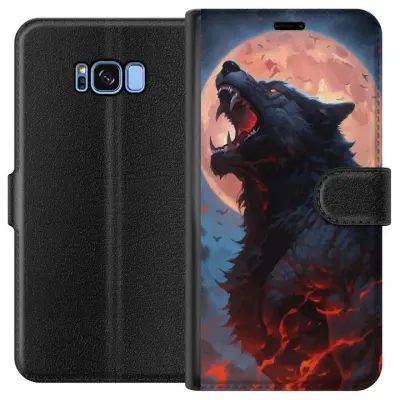 Plånboksfodral till Samsung Galaxy S8 med Ylande varg
