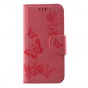 Plånboksfodral till Samsung Galaxy S8 - Rosa Fjäril