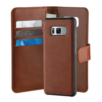 Puro Duetto Plånboksfodral Samsung Galaxy S8 - Brun