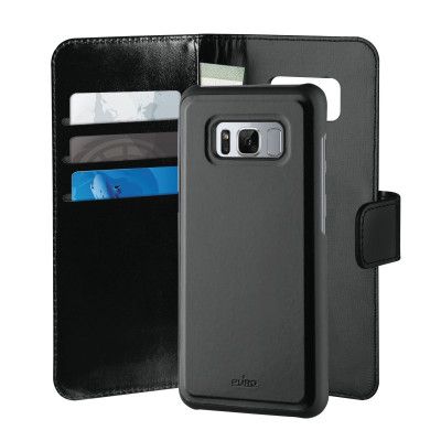 Puro Duetto Plånboksfodral Samsung Galaxy S8 - Svart