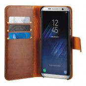 Puro Duetto Wallet  Samsung Galaxy S8 - Brun/Gul