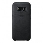 Samsung Alcantara Cover Galaxy S8+ - Mörkgrå