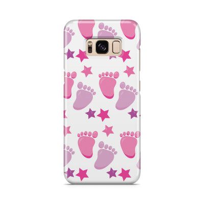 Skal till Samsung Galaxy S8 - Babyfötter - Rosa