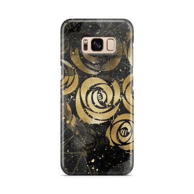 Skal till Samsung Galaxy S8 - Gold flowers