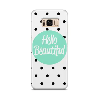 Skal till Samsung Galaxy S8 - Hello Beautiful - Turkos