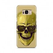 Skal till Samsung Galaxy S8 - Hipster Skull Gul