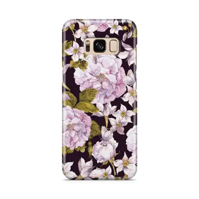 Skal till Samsung Galaxy S8 - Hortensia - Svart