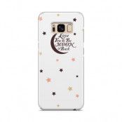 Skal till Samsung Galaxy S8 - Love you to the moon and back - Brun